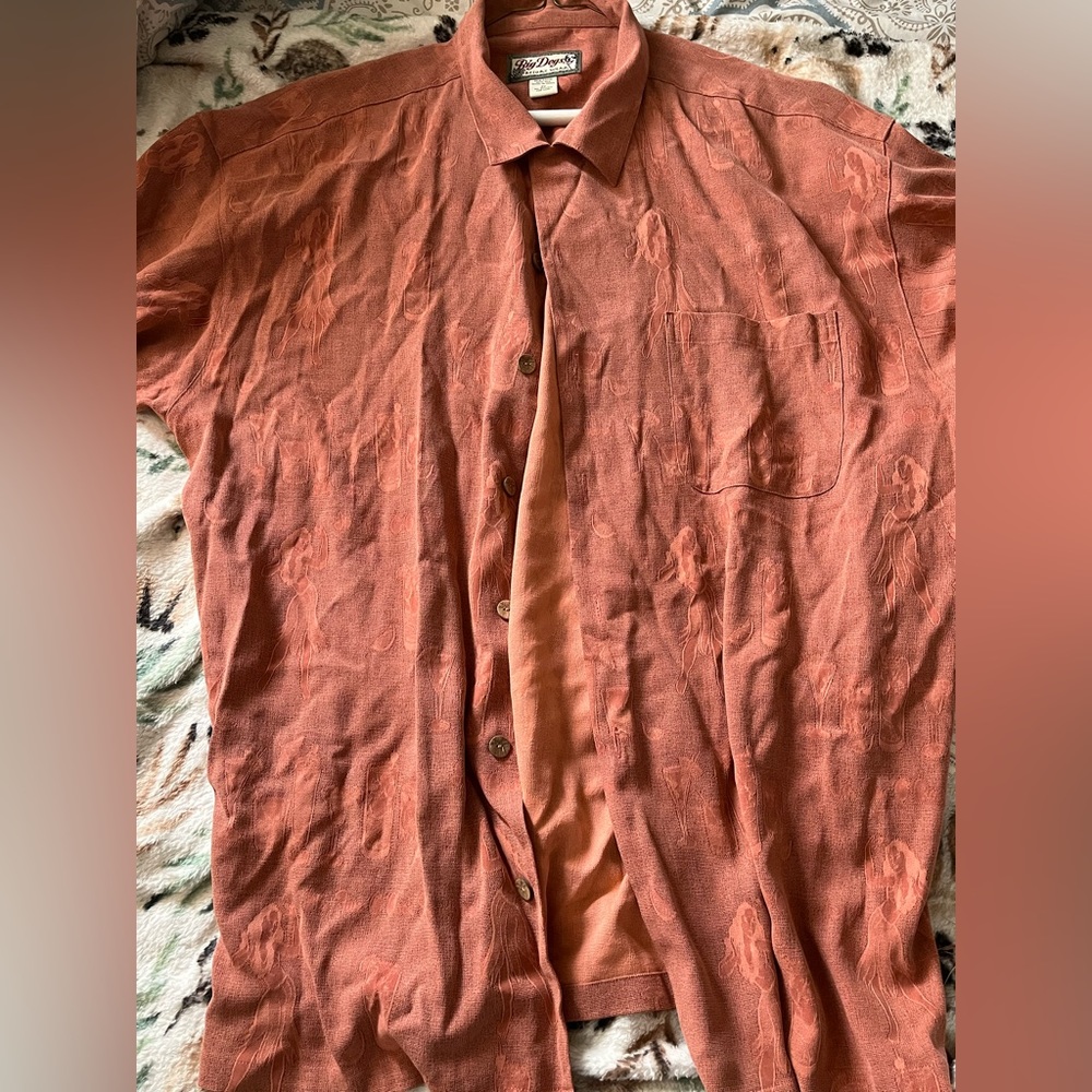 3XL Barefoot In Paradise Short Sleeve Dress Shirt